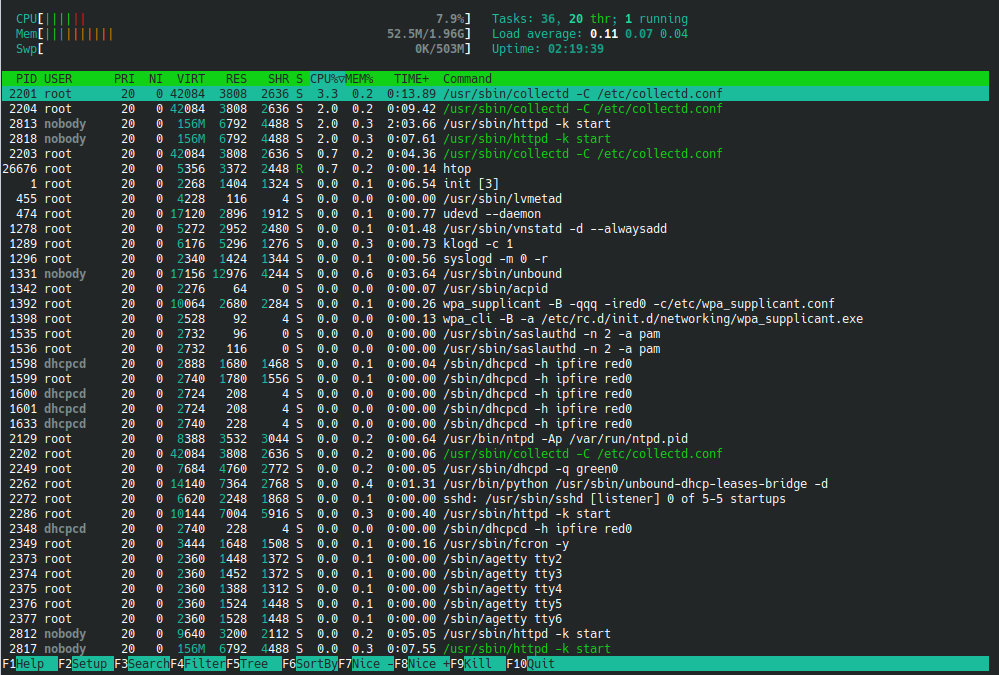 screen htop