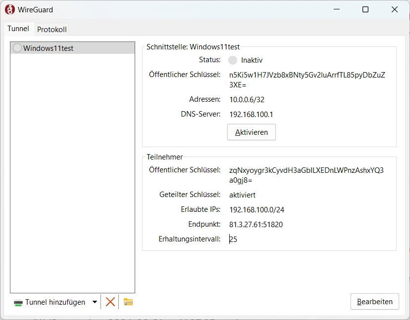 Wireguard win11